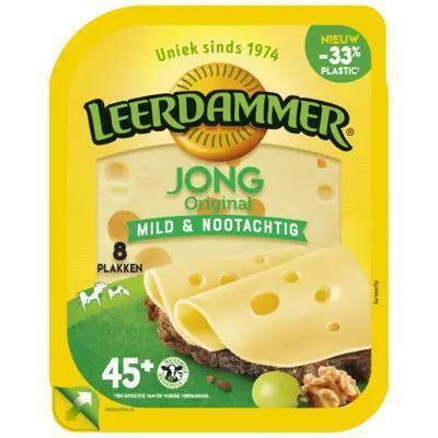 Leerdammer Jong Original plakken 160g (160g)