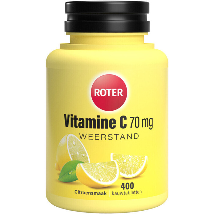 Roter Vitamine C 70 mg kauwtabletten citroen (400 × 0.32g)