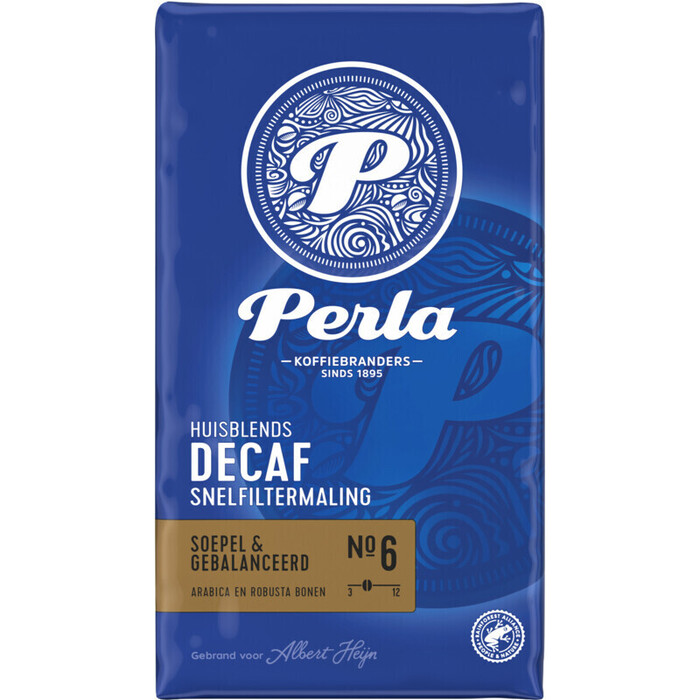 Perla Huisblends Decaf snelfiltermaling (500g)