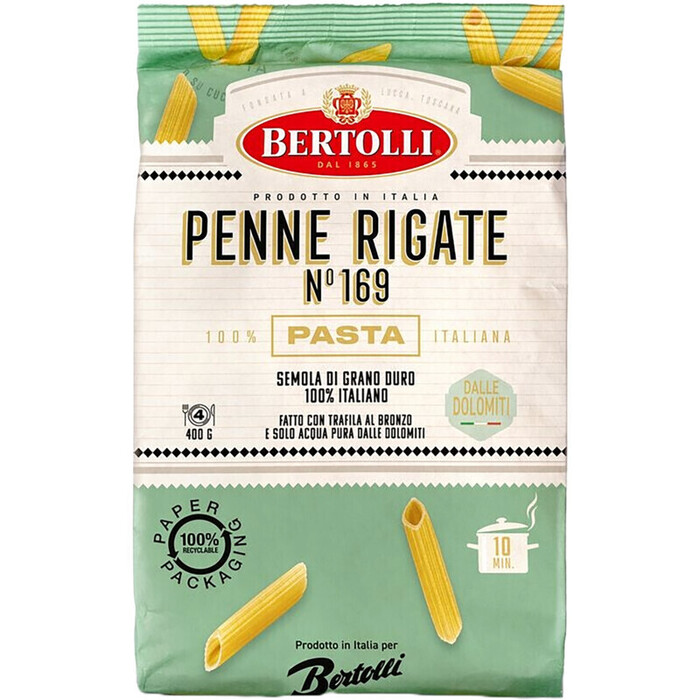 Bertolli Pasta penne rigate no 169 (400g)