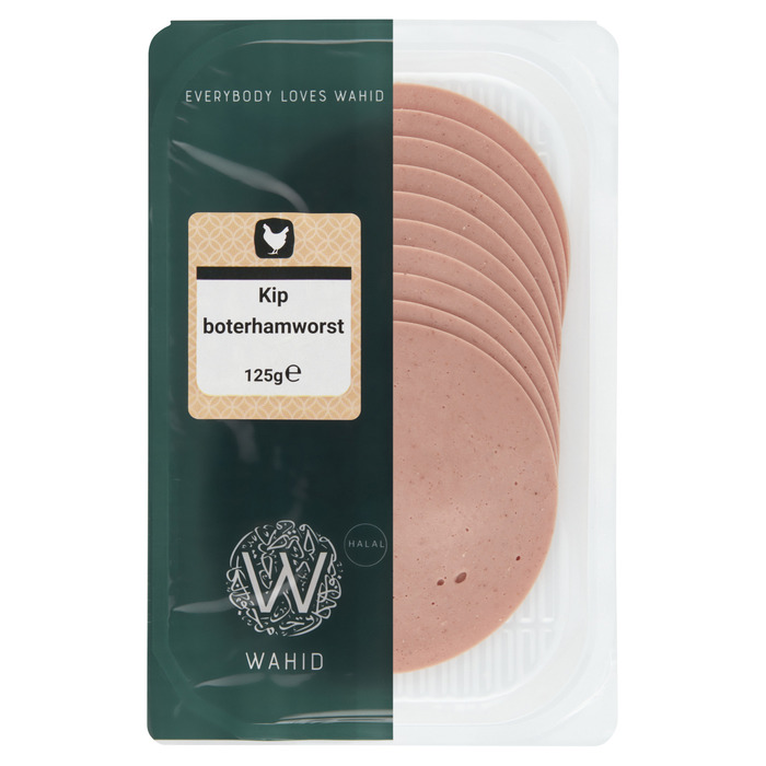 Wahid Kip Boterhamworst 125 g (Stuk, 125g)