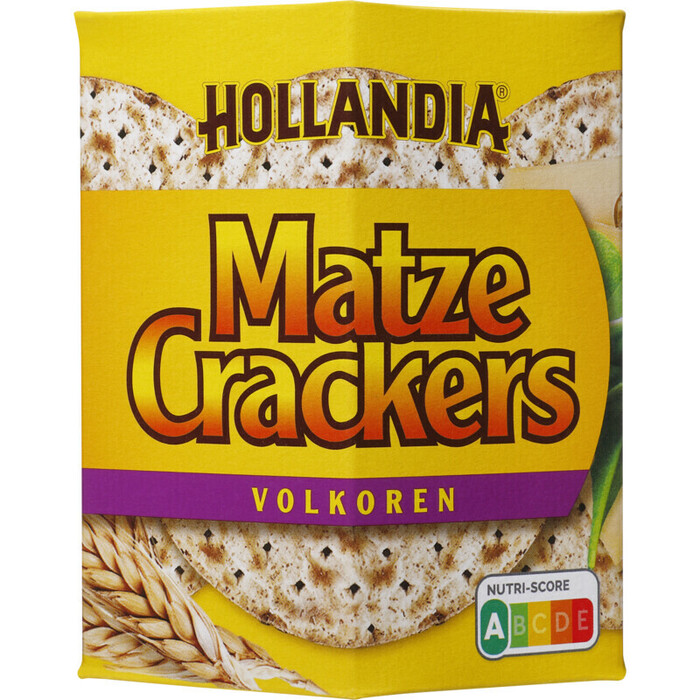 Hollandia Matzes crackers volkoren (100g)