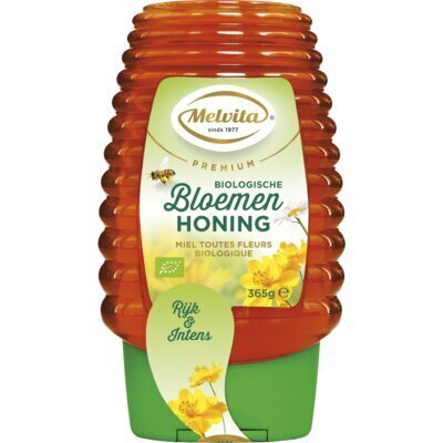 Melvita Premium bio bloemenhoning fles (365g)