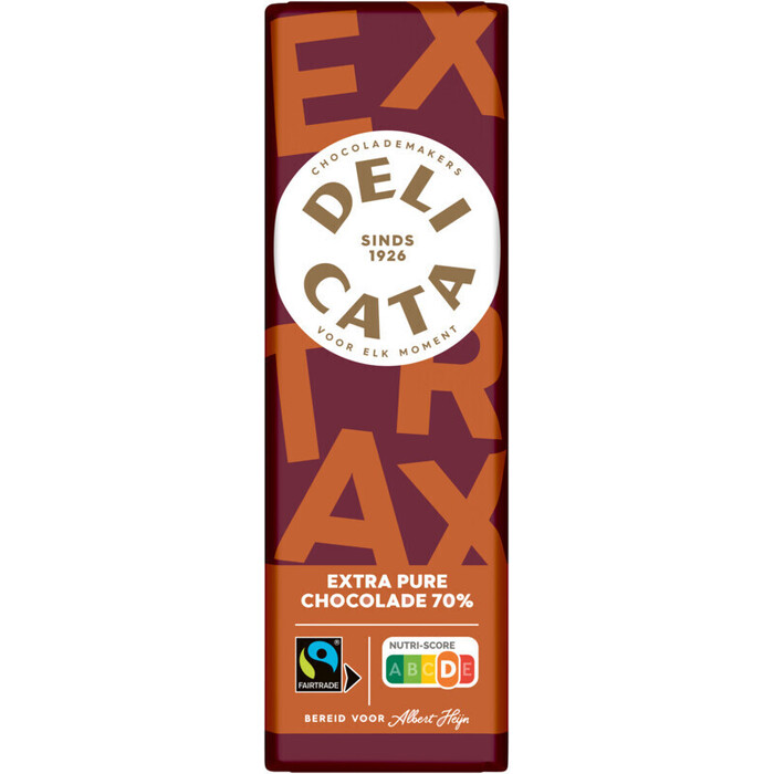 Delicata Reep extra pure chocolade 70% (200g)