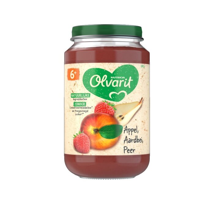 Appel aardbei peer 6 mnd (Pot, 200g)