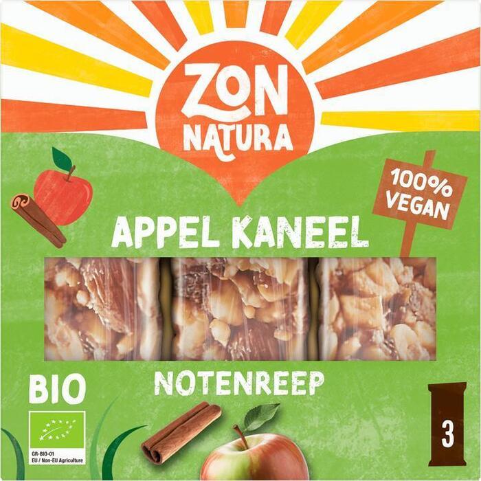 Noten-appel-kaneel reep 25 gram (Stuk, 3 × 25g)