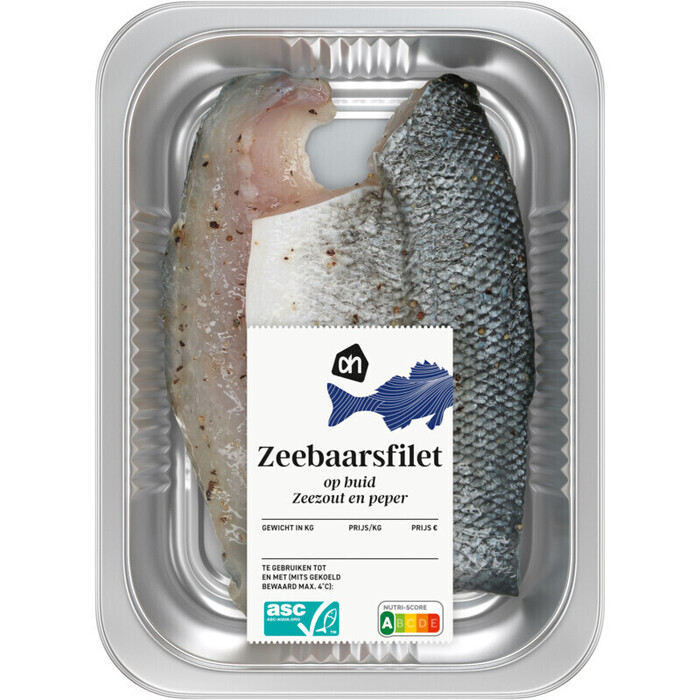 AH Zeebaarsfilet zeezout peper (180g)