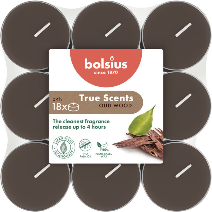 Bolsius Theelicht oud wood