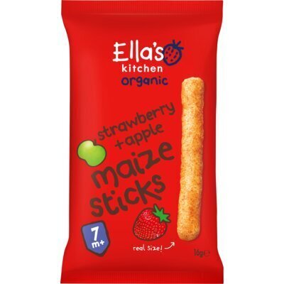 Ella's kitchen Melty sticks aardbei & appel 7m+ (16g)
