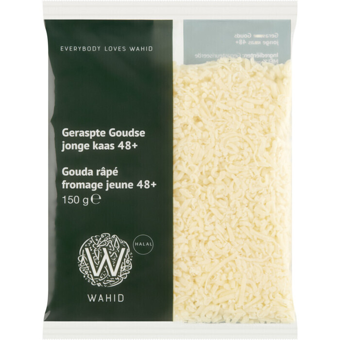 Wahid Geraspte Goudse Jonge Kaas 48+ 150 g (150g)