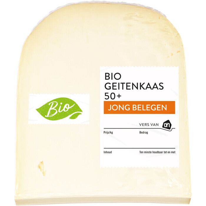 AH Biologisch Geitenkaas jong belegen 50+ stuk (335g)