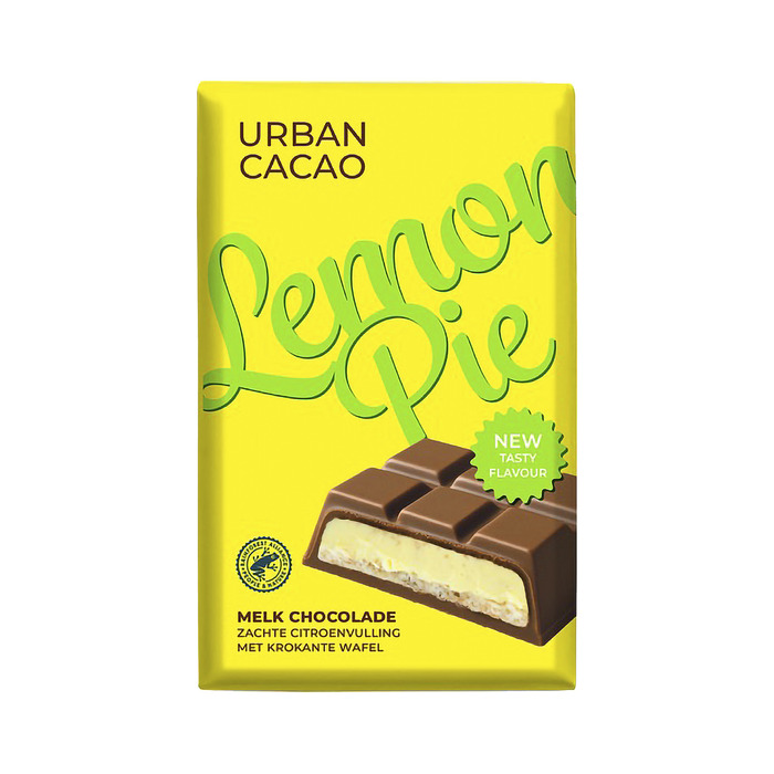 Urban Cacao Lemon pie melk chocolade (140g)