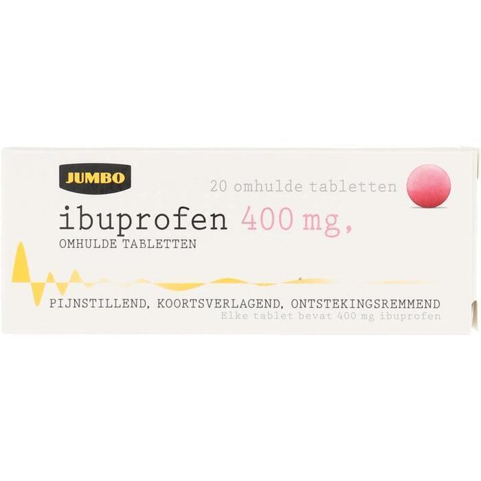 Jumbo Ibuprofen 400 mg omhulde tabletten 20 stuks