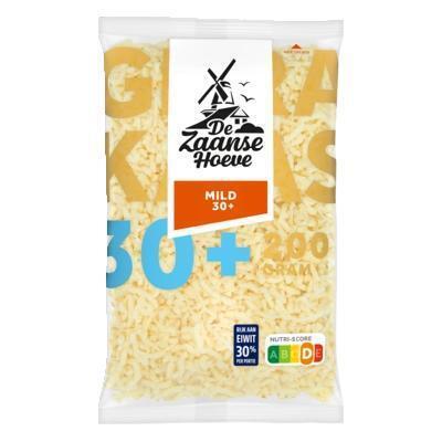 De Zaanse Hoeve Mild 30+ geraspt (200g)