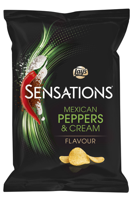 Sensations Mexican Pepper & Creamchips (plastic zak, 150g)