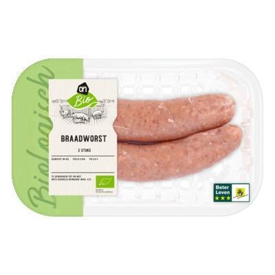AH Biologisch Varkensbraadworst (2 × 100g)