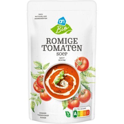 AH Biologisch Romige tomaten soep met room (0.57L)