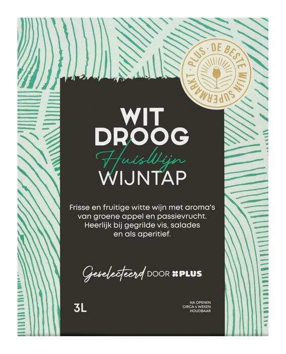 Huiswijn wit droog (bag-in-box) (Doos, 3L)