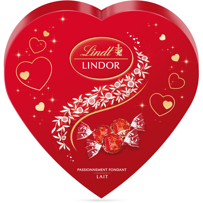 Lindt Lindor hart melkchocolade bonbons (160g)
