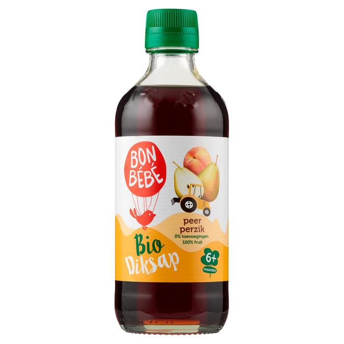 Bonbébé Diksap bio peer perzik (Fles, 40cl)