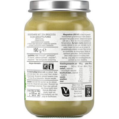 AH Biologisch Broccoli stamppotje 6m01 (190g)