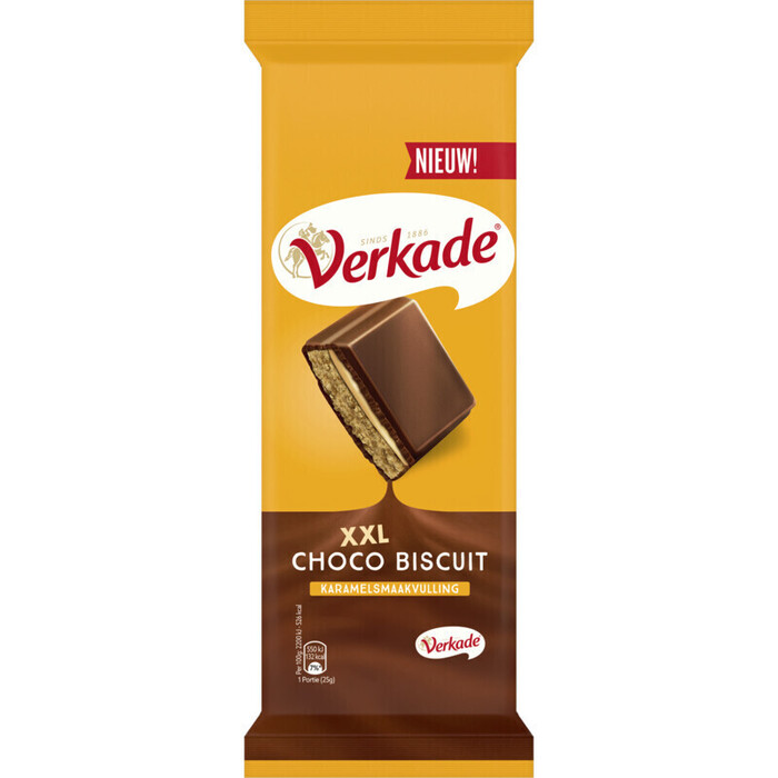 Verkade XXL choco biscuit karamelsmaakvulling (225g)