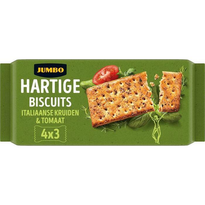Jumbo Hartige Biscuits Italiaanse Kruiden & Tomaat 4 x 41,4 g (166g)