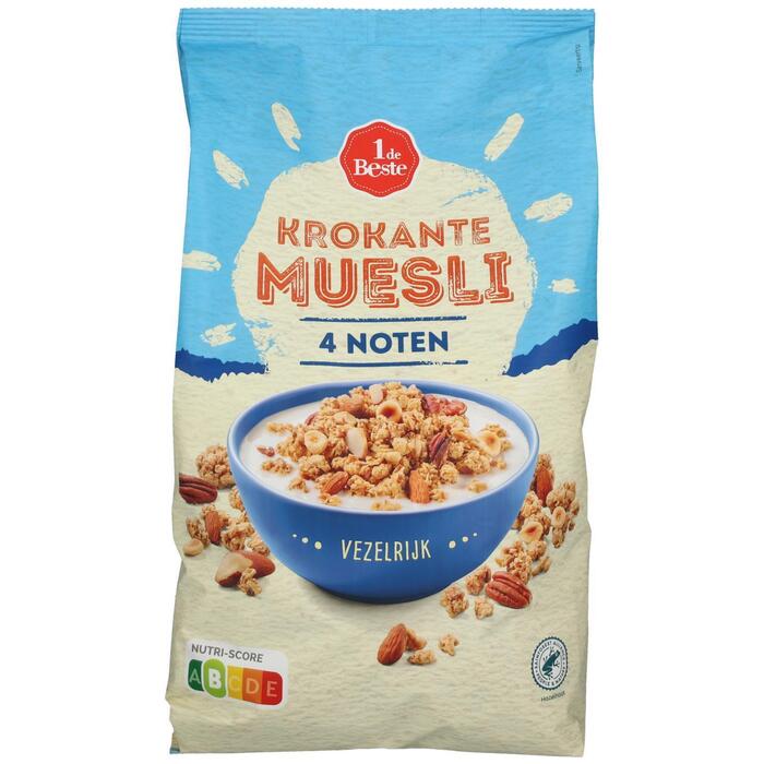 1 de Beste Muesli krokant 4 noten (900g)