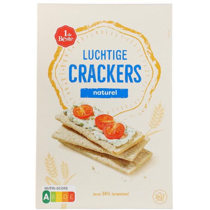 Luchtige crackers naturel (250g)