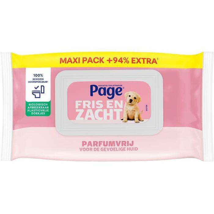 Page Vochtig Toiletpapier Sensitive Maxi