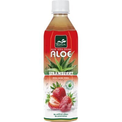 Aloe aardbei (petfles, 0.5L)