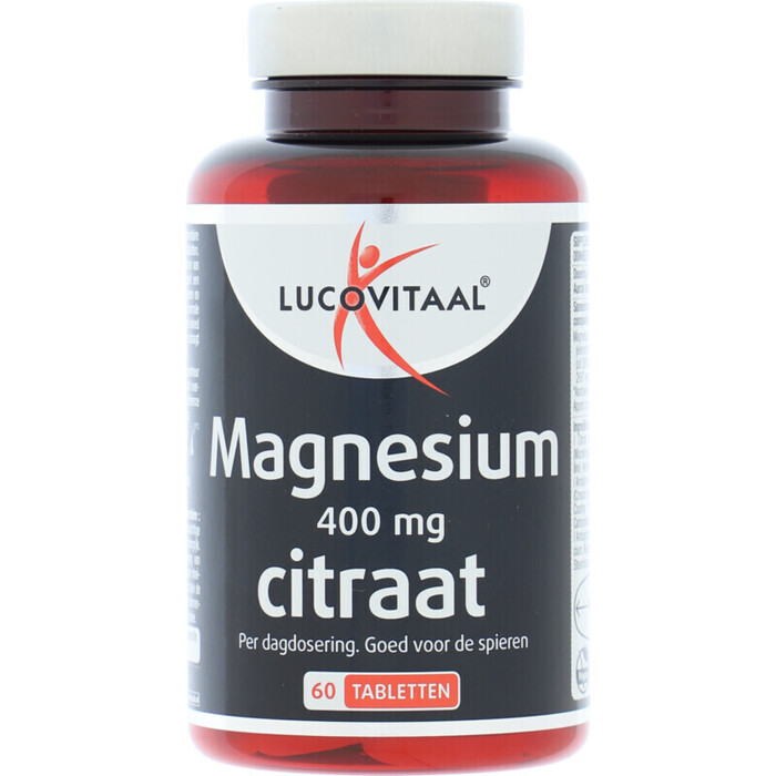 Lucovitaal Magnesium citraat 400mg tabletten 60 stuk pot (75g)