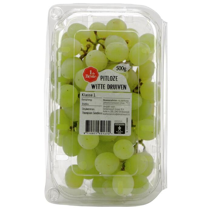 1 de Beste Pitloze witte druiven (500g)