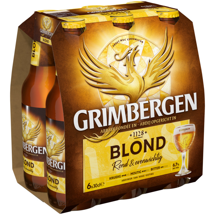 Grimbergen Blond Flessen 6 x 30cl (Set, 1.8L)