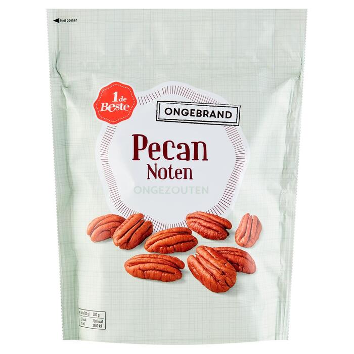 1 de Beste Pecannoten ongebrand, ongezouten (200g)