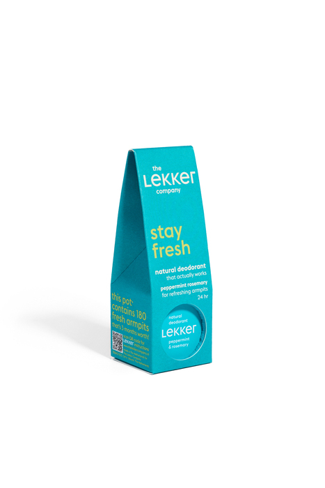 The Lekker Company Natuurlijke deo pepermunt rozemarijn (30g)