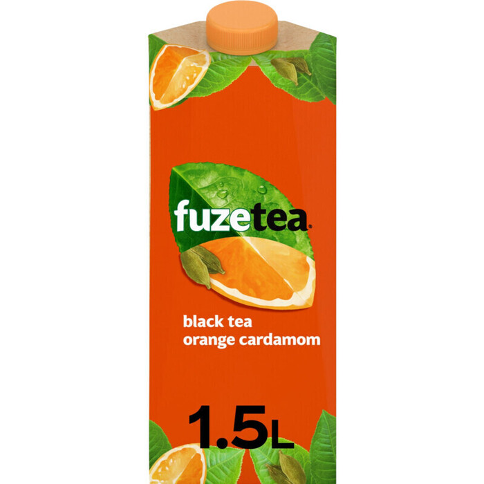 FuzeTea Black Tea Sinaasappel- en Kardemomsmaak 1,5 L (1.5L)