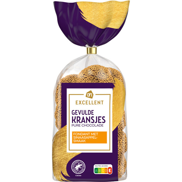 AH Excellent Gevulde musketkransjes sinaasappel wit (200g)