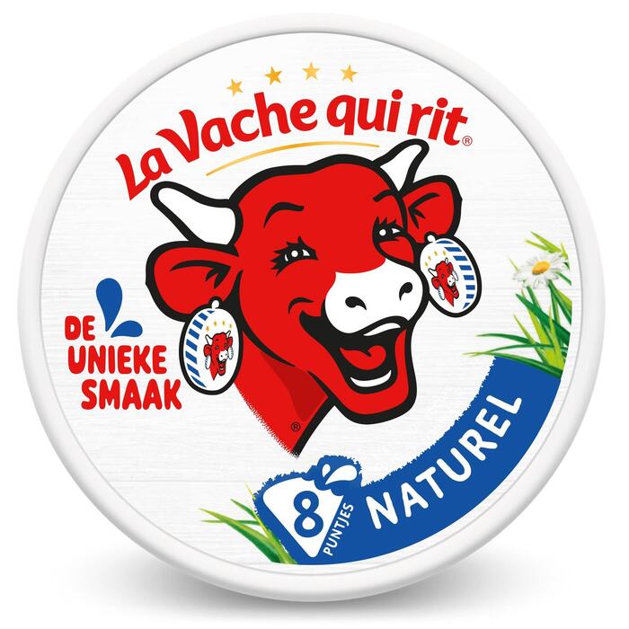 La Vache qui rit Smeerkaas 45+ Naturel 8 puntjes 120 g (Kuipje, 120g)