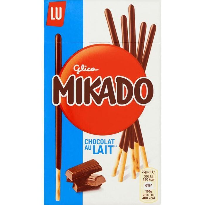LU Mikado biscuitstokjes melkchocolade (Doos, 75g)
