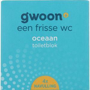 g'woon Oceaan Navulling Toiletblok 4 Stuks