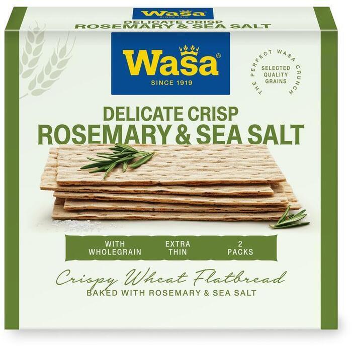 Wasa Delicate thin crisp rosemary & salt (Pak, 190g)