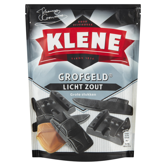 Klene Grofgeld Licht Zout 250 g (250g)