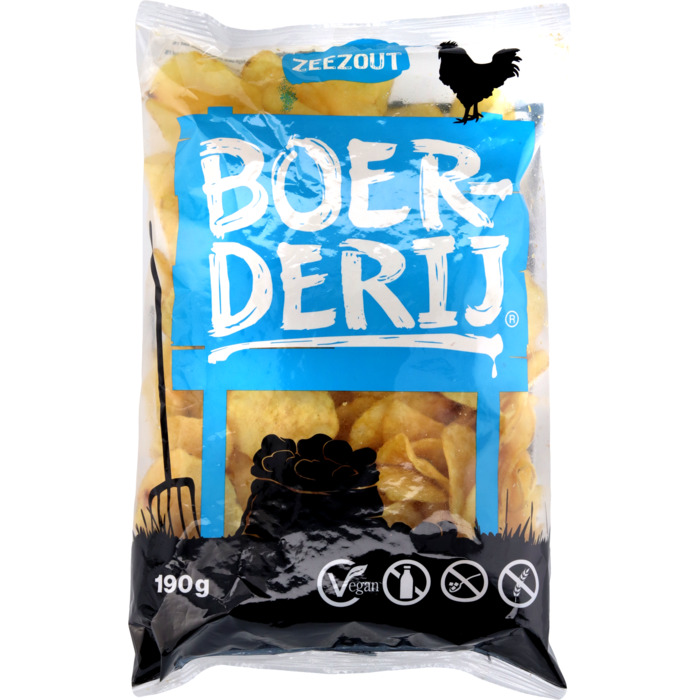 Boerderijchips zeezout (zak, 190g)