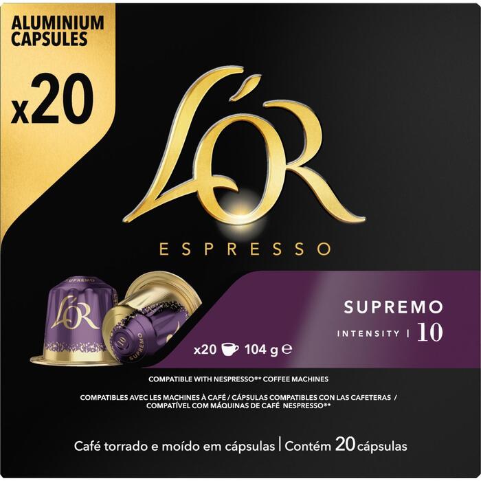 L'OR Espresso Supremo Koffiecups Voordeelpak 20 Stuks (20 × 5.2g)