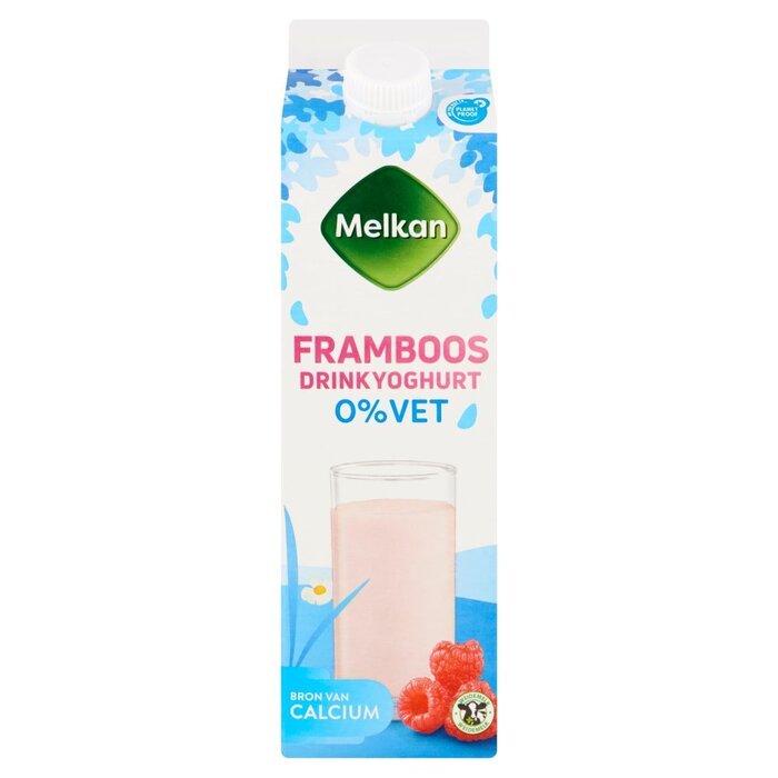 Melkan Drinkyoghurt framboos (1L)