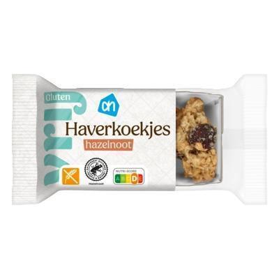 AH Glutenvrij Haverkoekjes hazelnoot (45g)