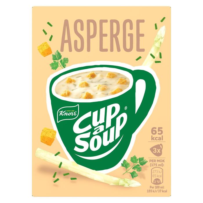 Unox Cup-a-soup Asperge (Doos, 45g)