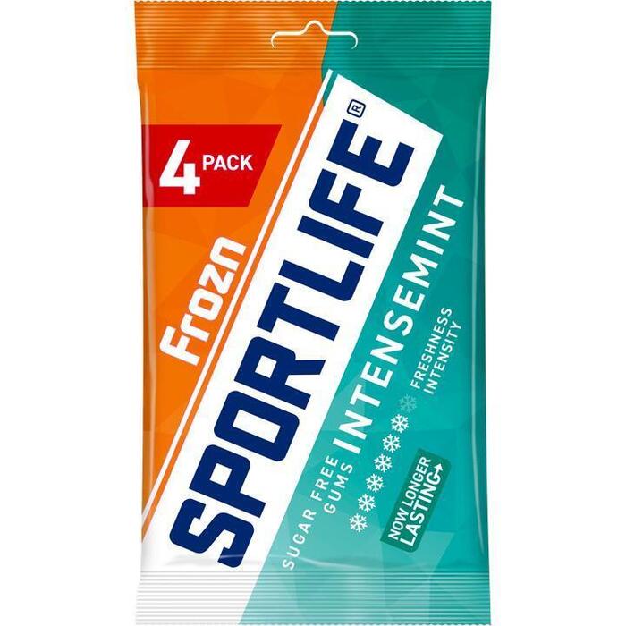 Sportlife Frozn Intensemint Sugar Free Gums 4 x 18g (4 × 18g)