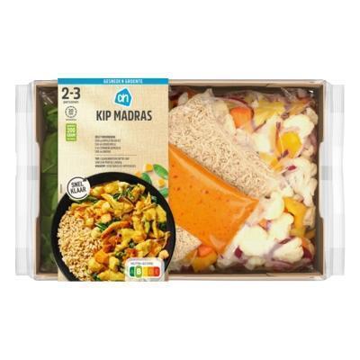 AH Gesneden verspakket Indiase kip madras (760g)